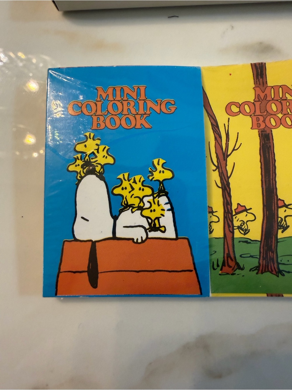 Peanuts Snoopy Mini Coloring Books Yellow Blue Red - Picture 5 of 6